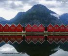 Tipik Norveç kır evleri